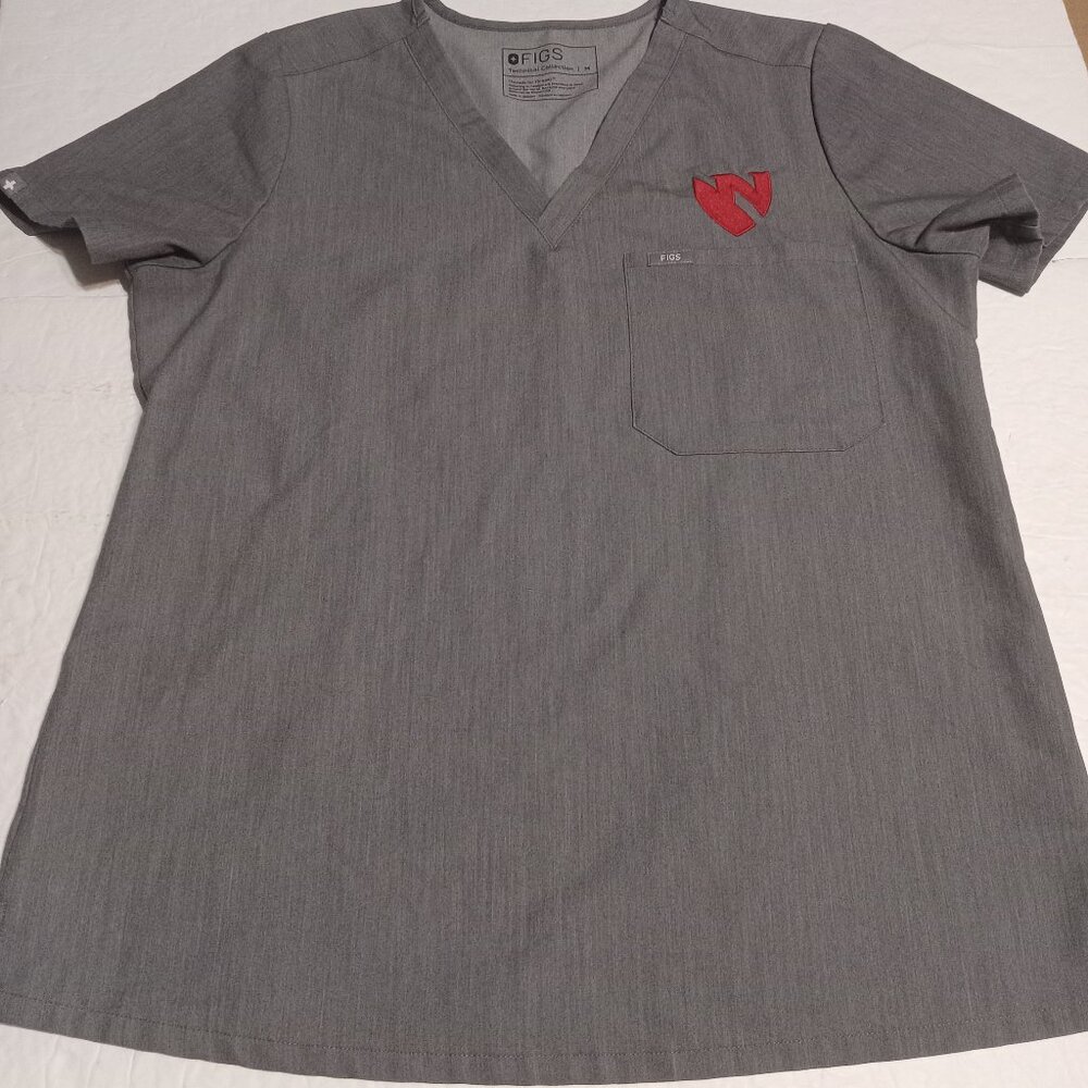 Figs Women's Catarina One-Pocket Scrub Top M FW1100 Graphite